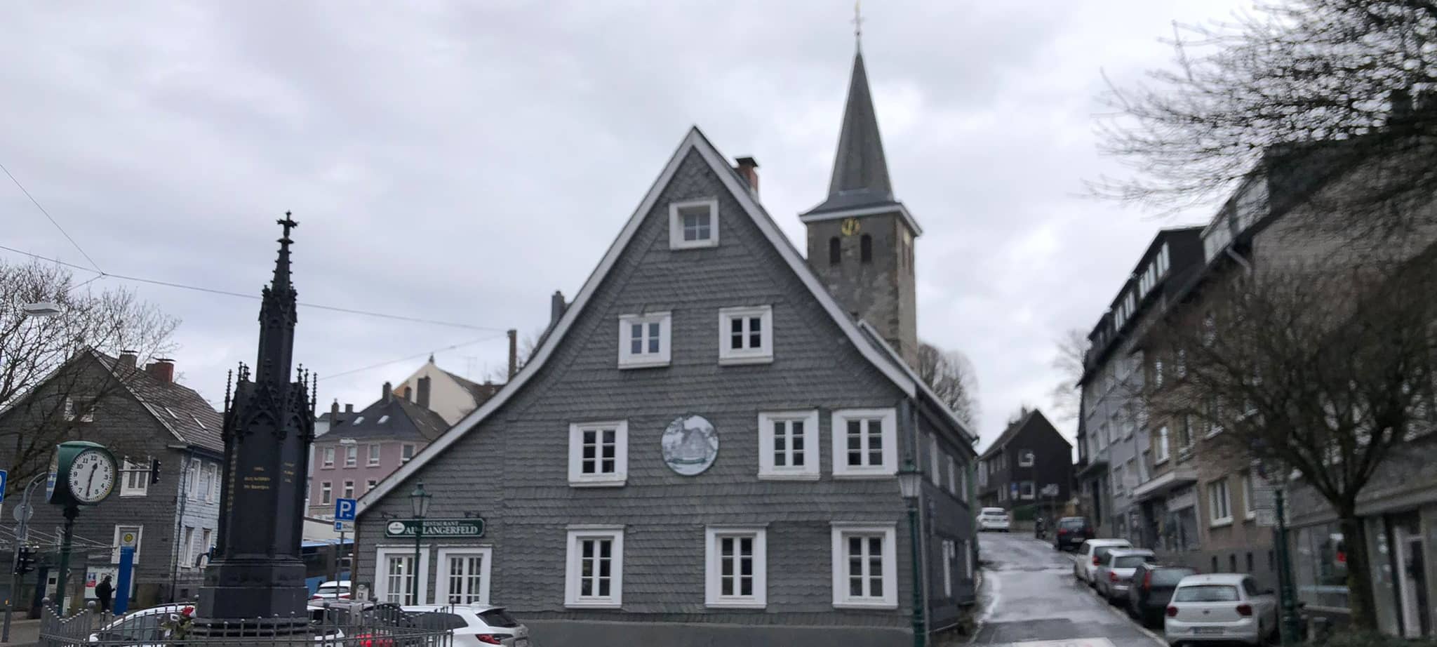 Ein historischer Ortskern in Wuppertal