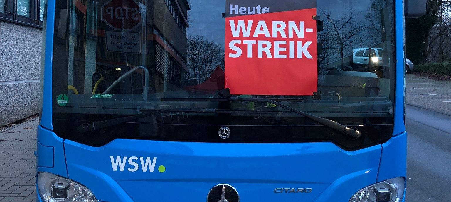 ÖPNV-Streik: am Dienstag keine Busse und Schwebebahnen