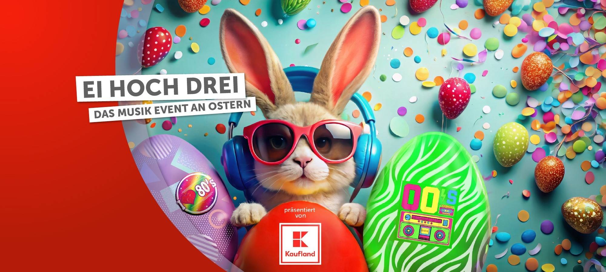 Bei „Ei hoch 3“ – dreht sich alles um die größten Hits aus den 80ern, 90ern und 2000ern.