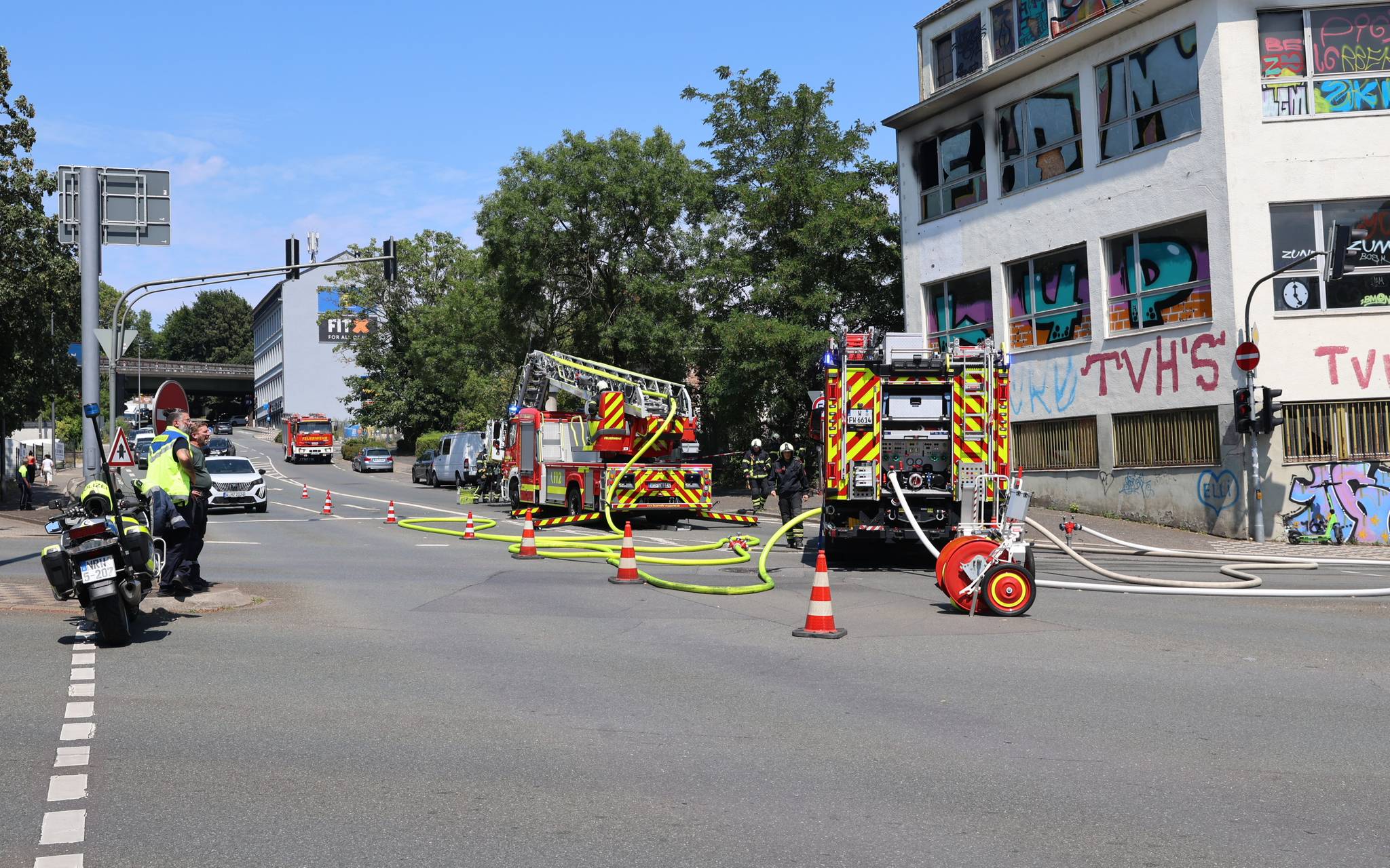 Feuerwehr schon wieder an der Carnaper Straße im Einsatz