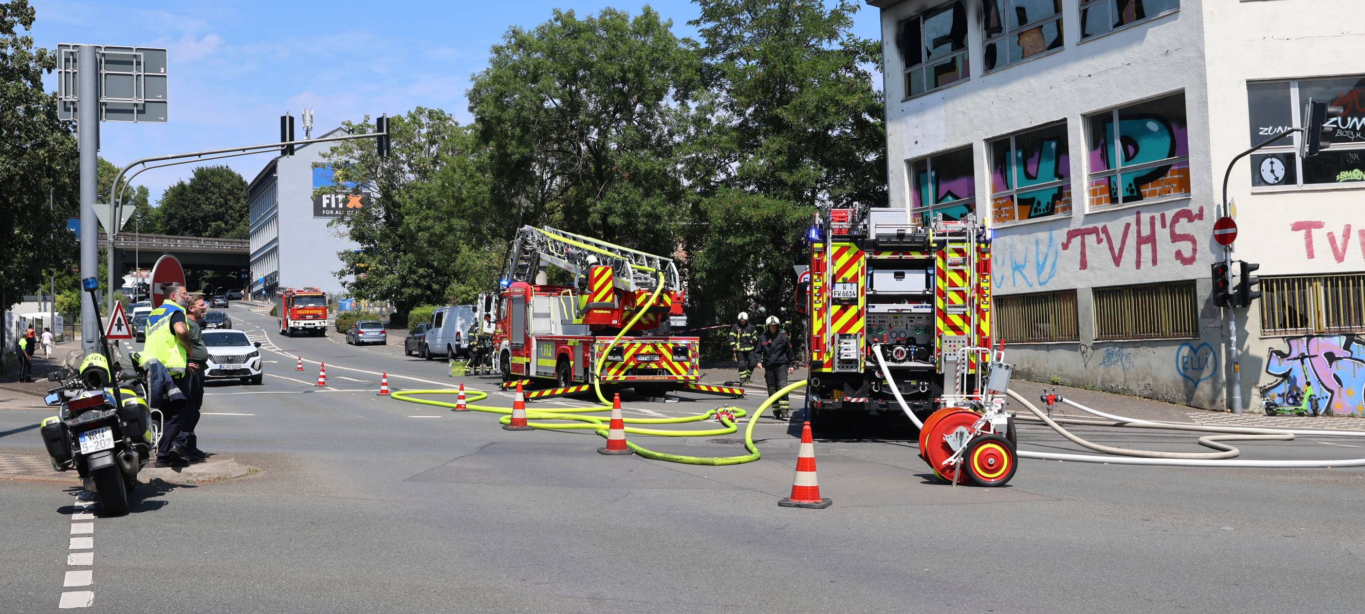 Feuerwehr schon wieder an der Carnaper Straße im Einsatz