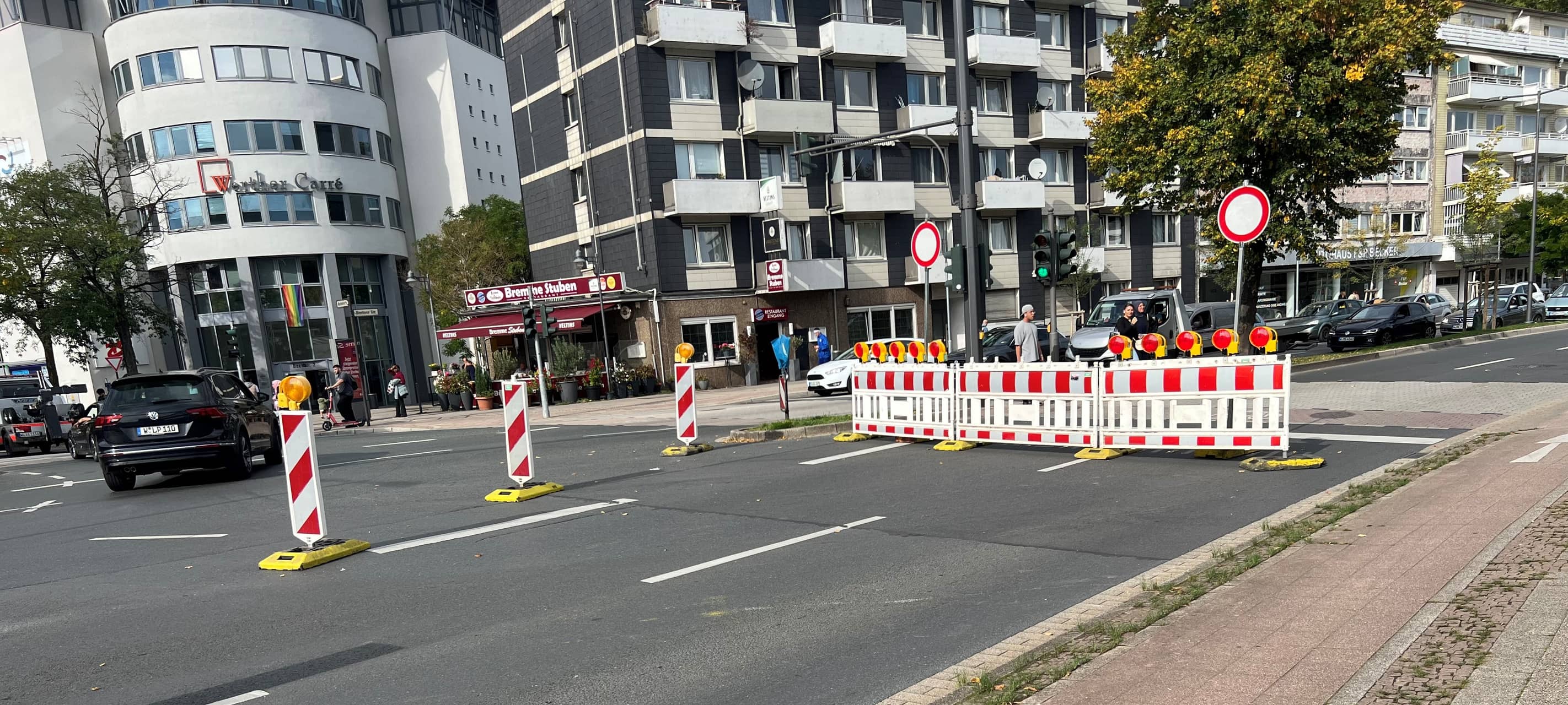 B7 in Wuppertal-Barmen gesperrt