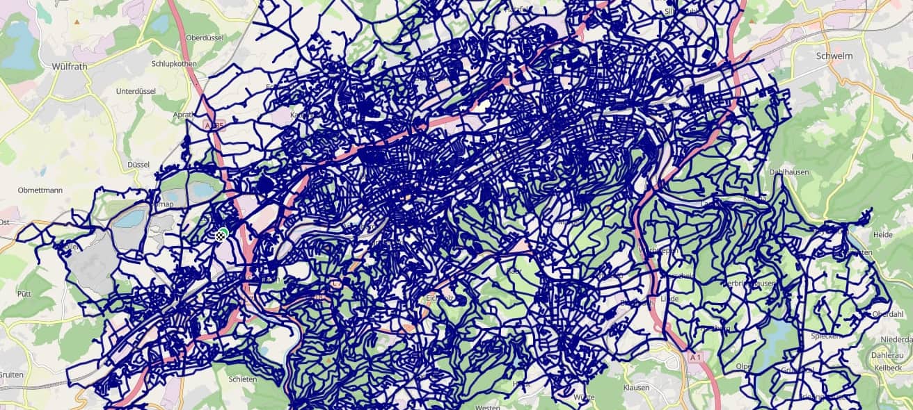Extremsportler wandert jede Straße in Wuppertal ab!