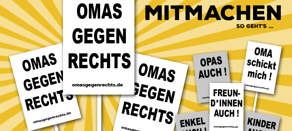 Omas gegen Rechts feiern Tag des Grundgesetzes