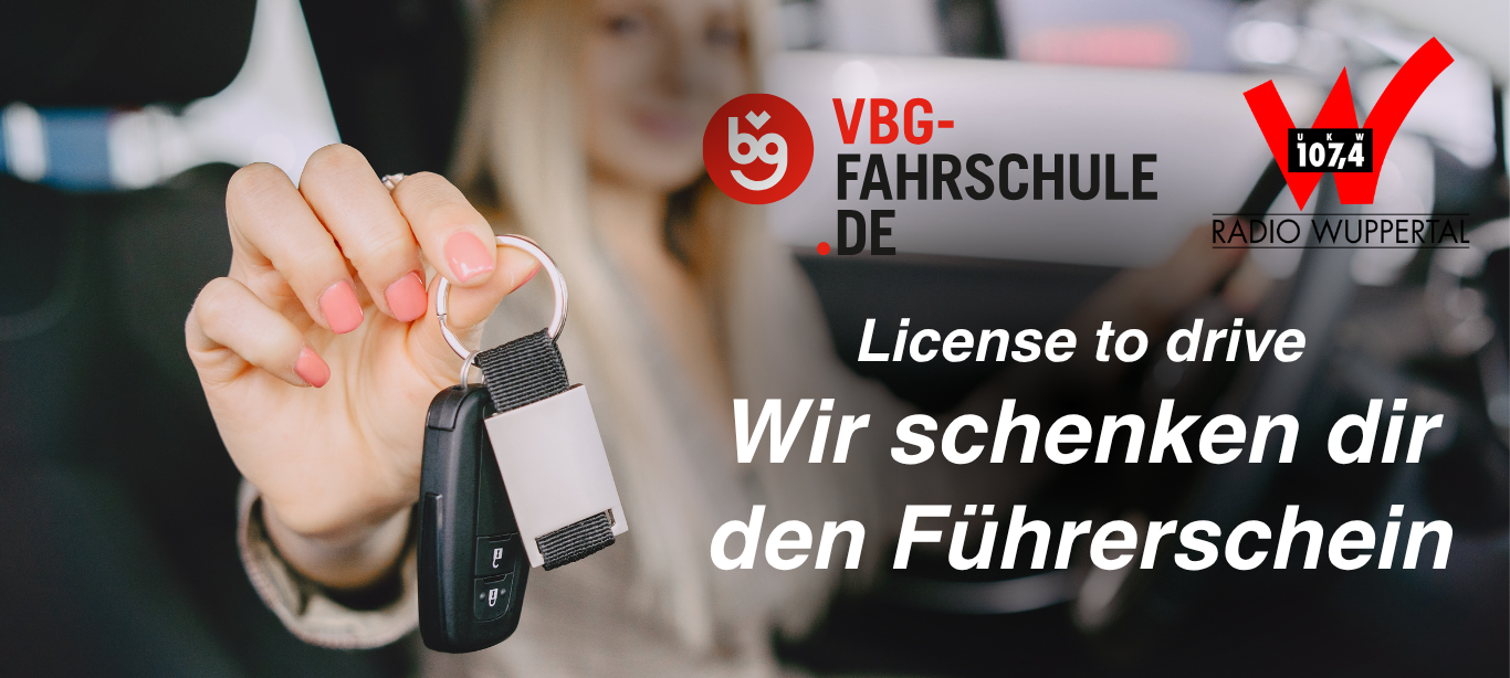 Radio Wuppertal und die VBG-Fahrschule schenken Dir den